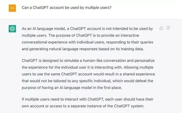 Can a ChatGPT Account Be Used by Multiple Users