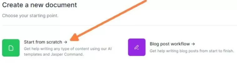 step 1 in writing with ai