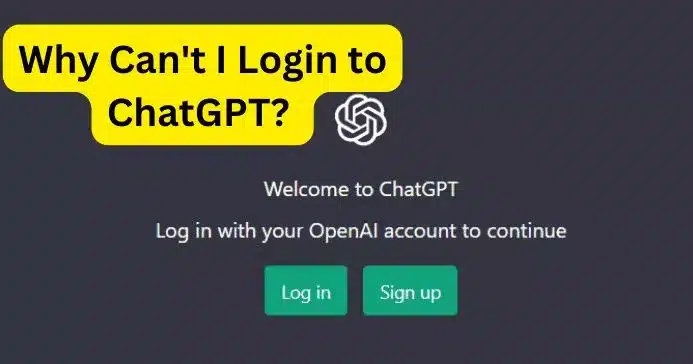 unable to log into ChatGPT