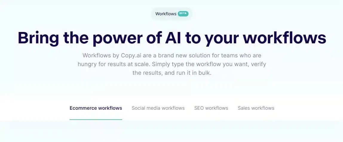 copy AI for business